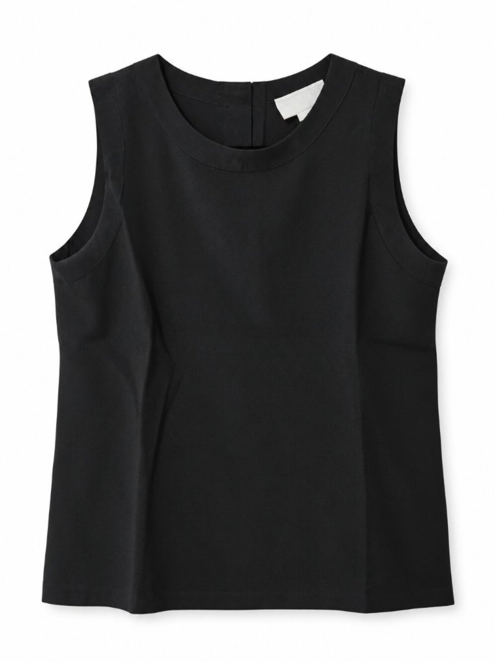 Casual Corner 100% Silk Black Sleeveless Shell Top Size M